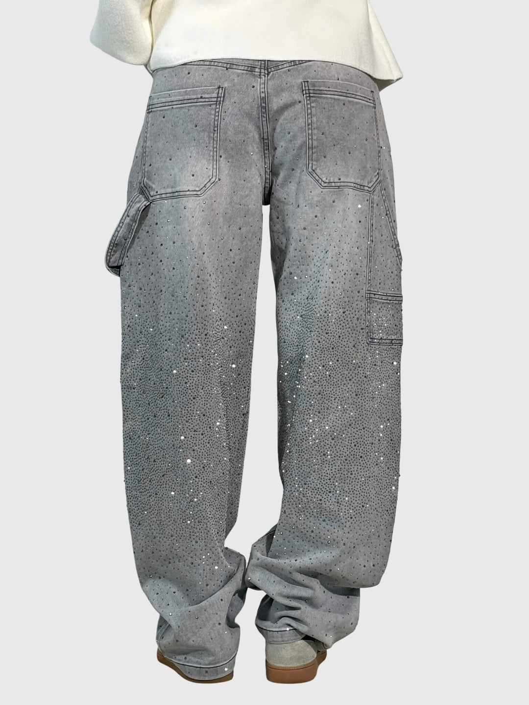 Kimberly | Dames Sparkle Diamond Denim Broek