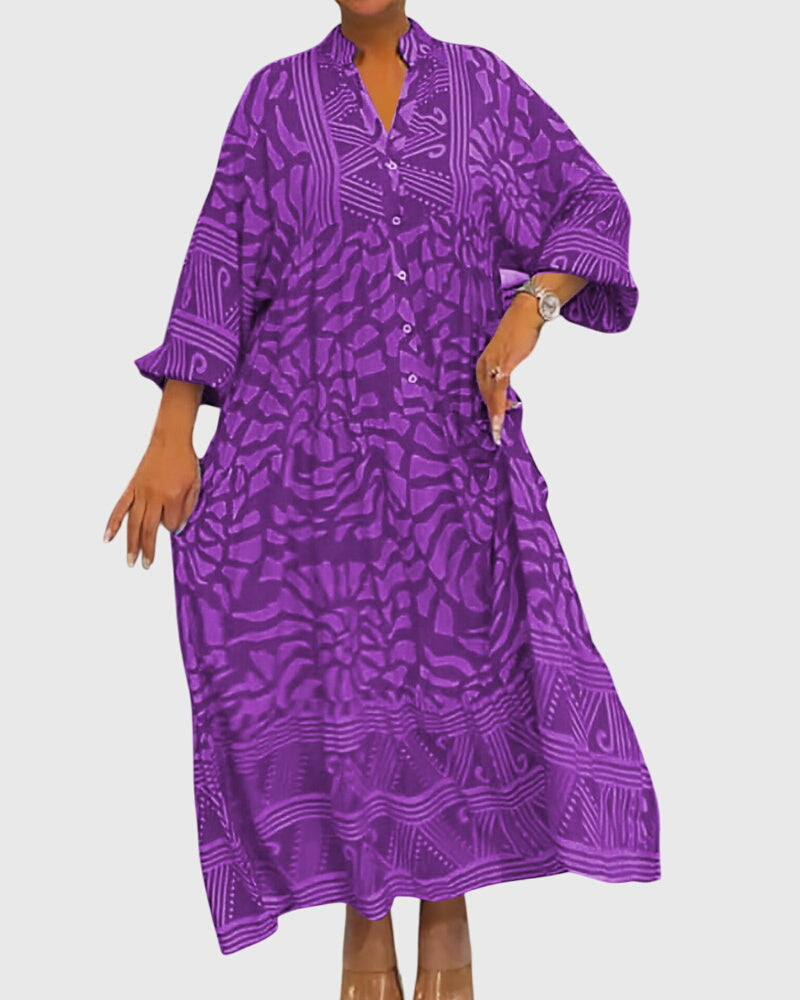 Mckinley | Maxi Jurk Met Elegante Print