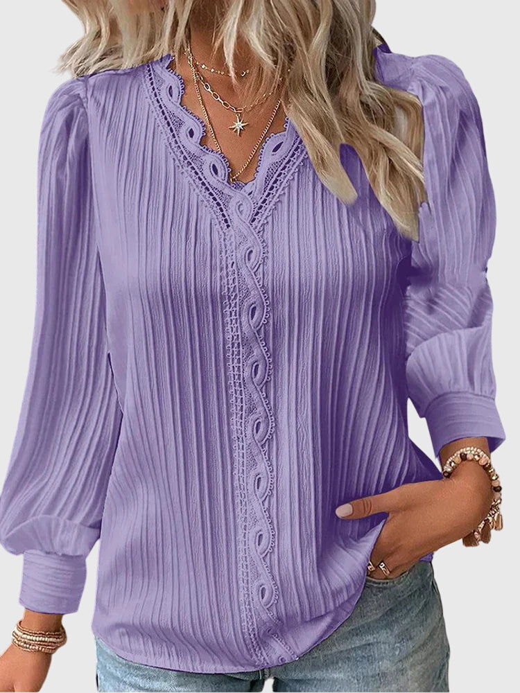 Andrea | Elegante Pullover Blouse