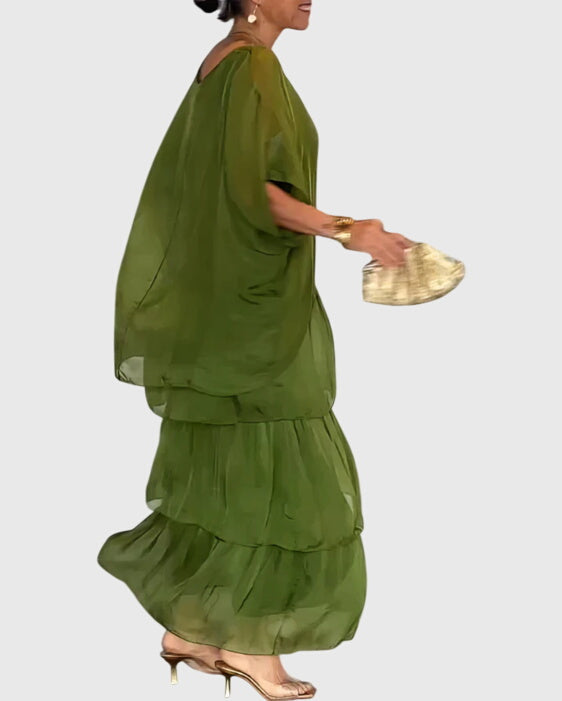 Susan | Lange en Vloeiende Elegante Jurk