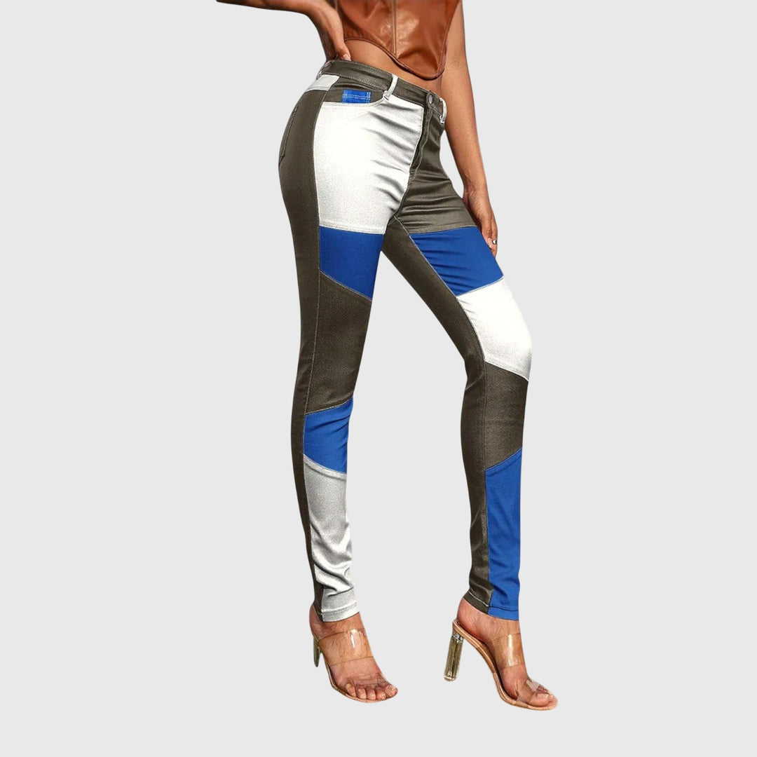 Calliope - Tube Broek met Kleurblokpatroon