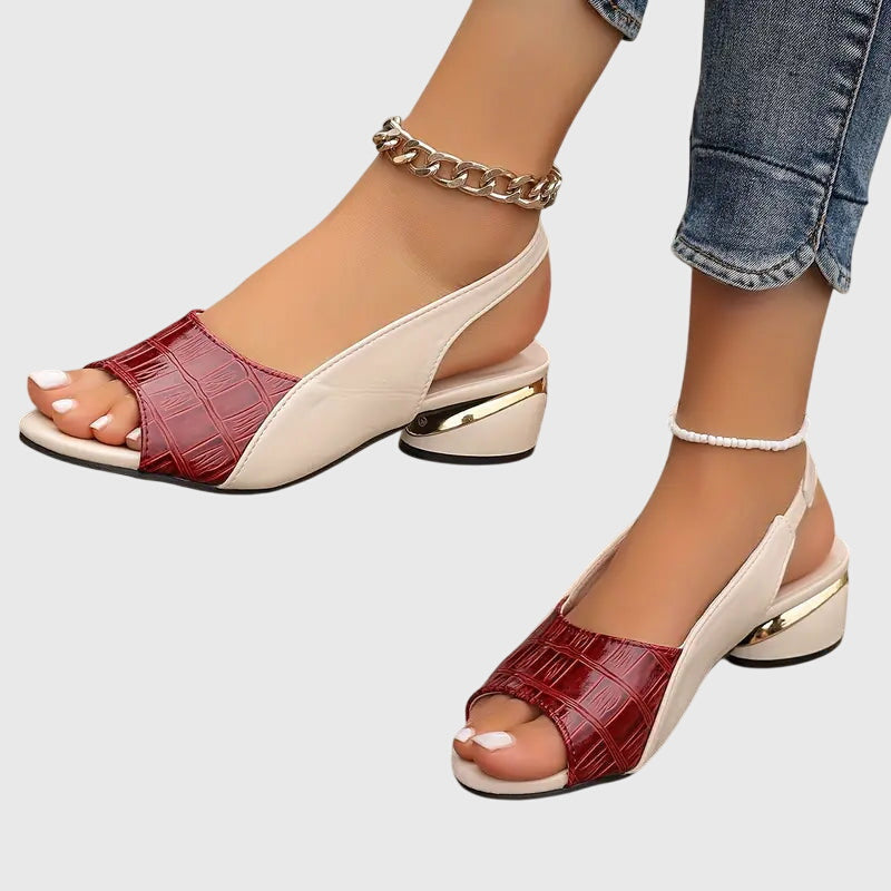 Whitney | Elegante Leren Sandalen