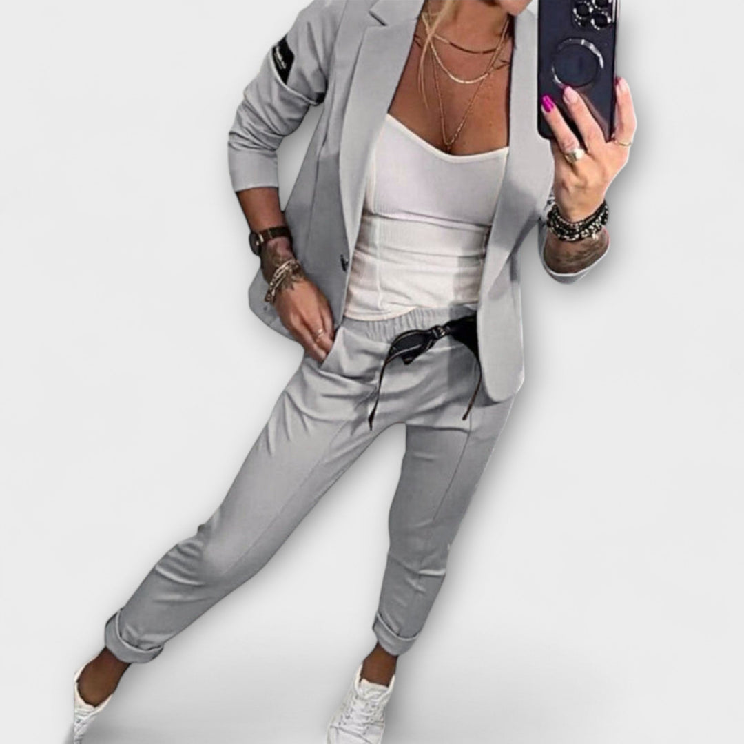 Vionne | Elegante Set van Top, Jas en Broek