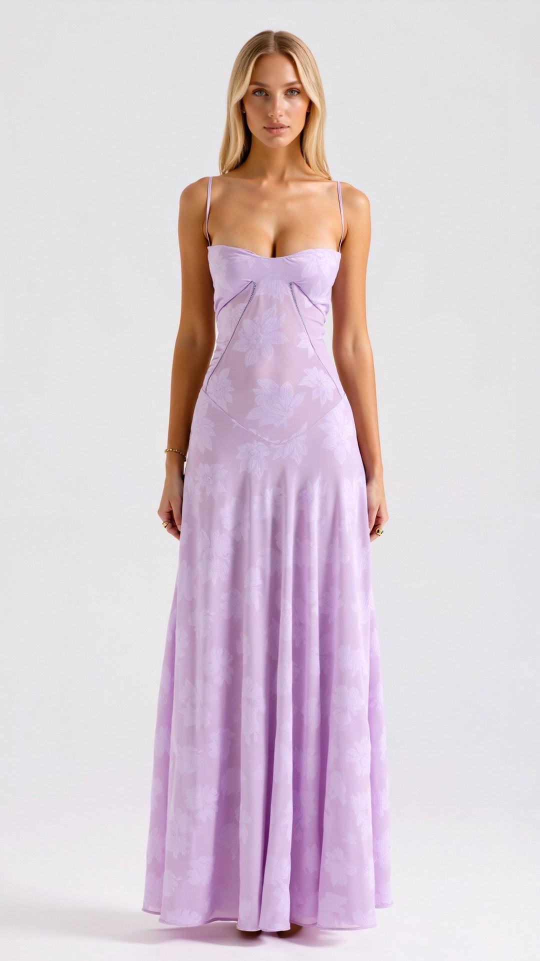 Caroline | Dames Bruiloft Gast Slip Maxi Jurk