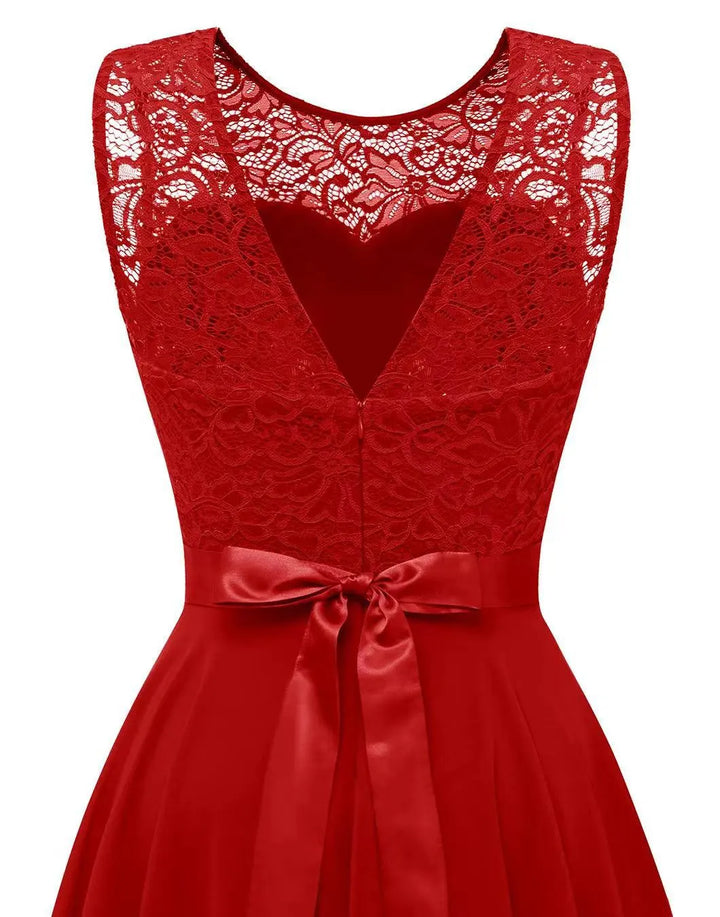 Kaitlyn | Vrouwen Trouwen Gast High-Low Elegante Jurk