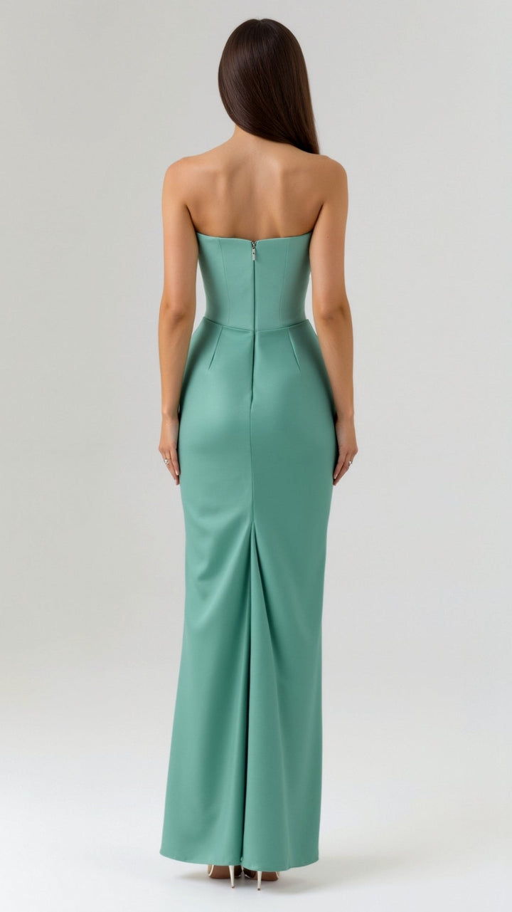 Bella | Dames Bruiloft Gast Kolom Maxi Jurk