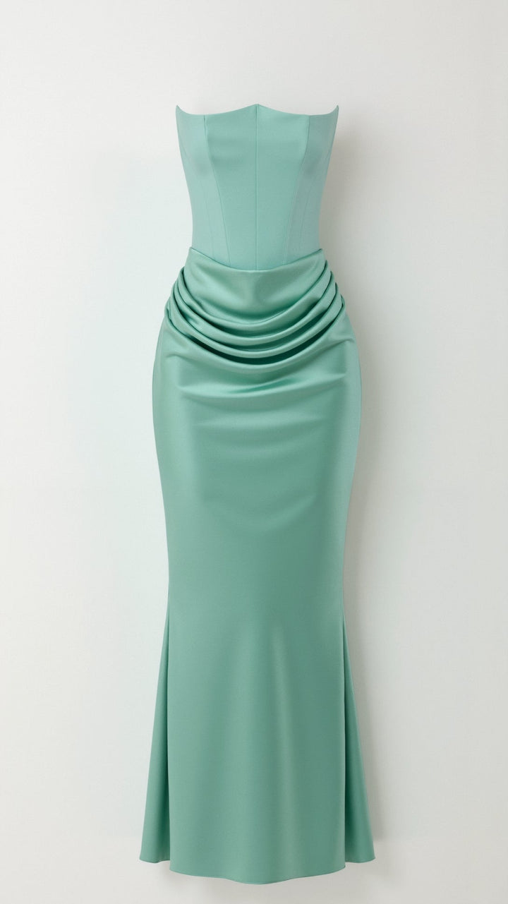 Bella | Dames Bruiloft Gast Kolom Maxi Jurk