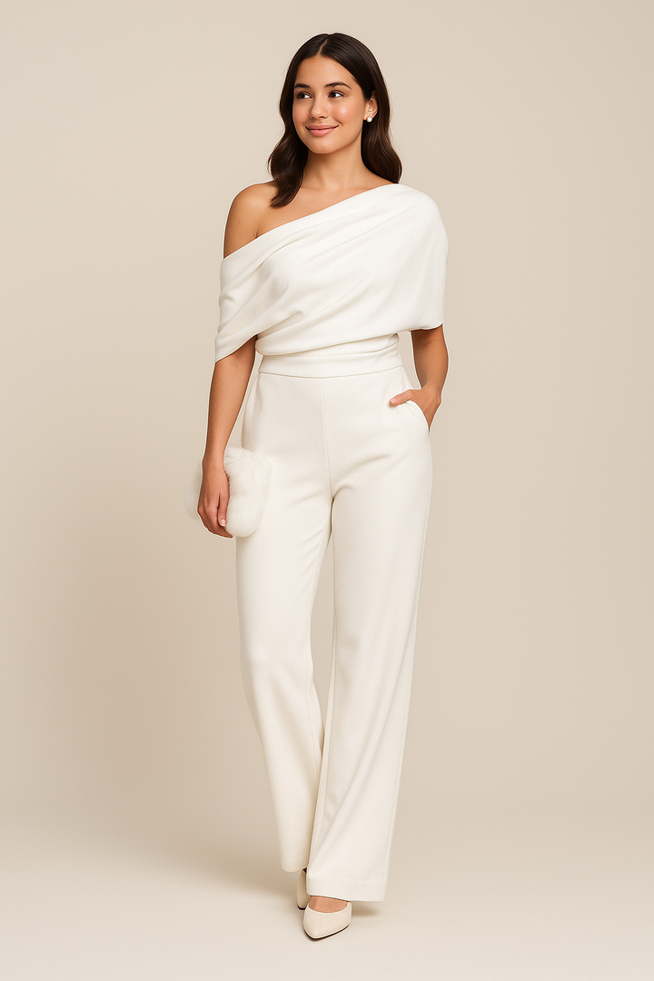 Margaret | Dames Chic Eén-Schouder Lente Jumpsuit