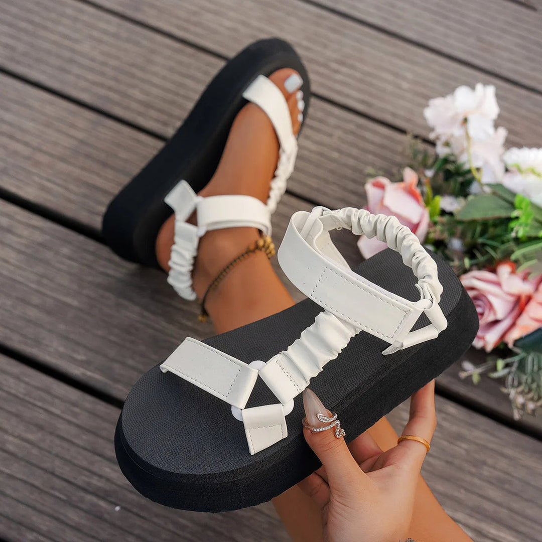 Aura | Iriserende Platform Sandalen