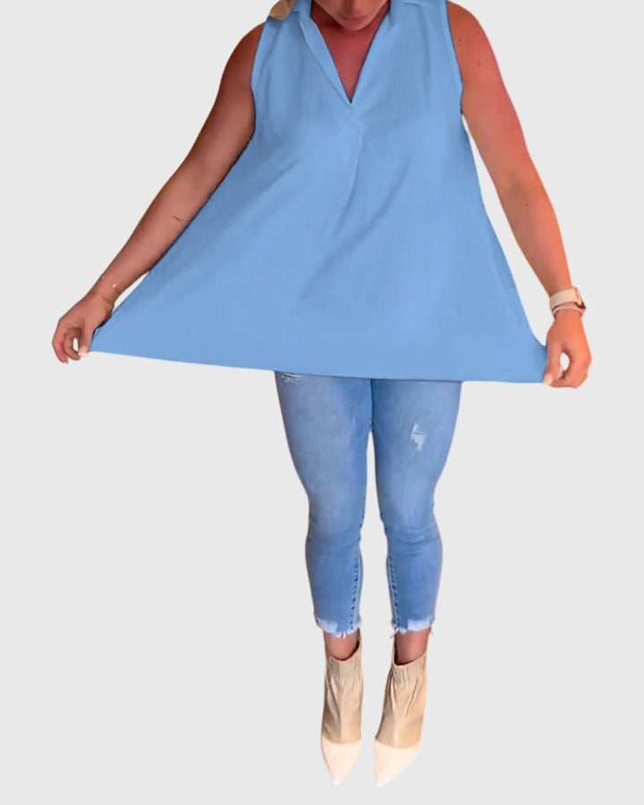 Lina | Mouwloze Top