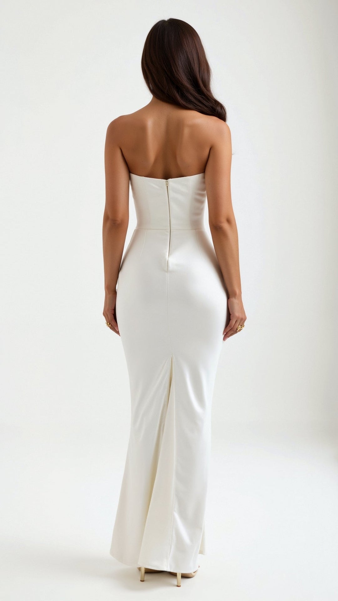 Bella | Dames Bruiloft Gast Kolom Maxi Jurk
