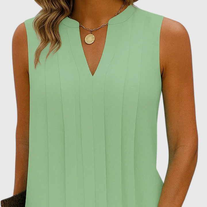 Clarhild | Elegante Flatterende Jurk Met V-Hals