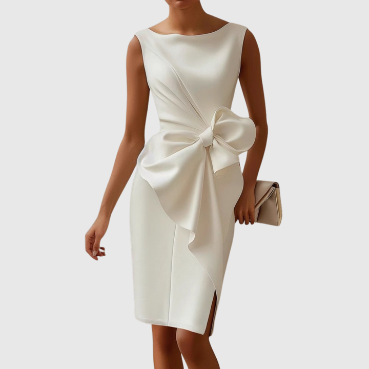 Ainsley | Stijlvolle Mouwloze Midi Jurk