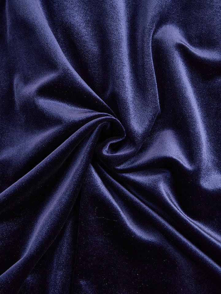 Sibella | Marineblauwe Midi-jurk met Lange Mouwen