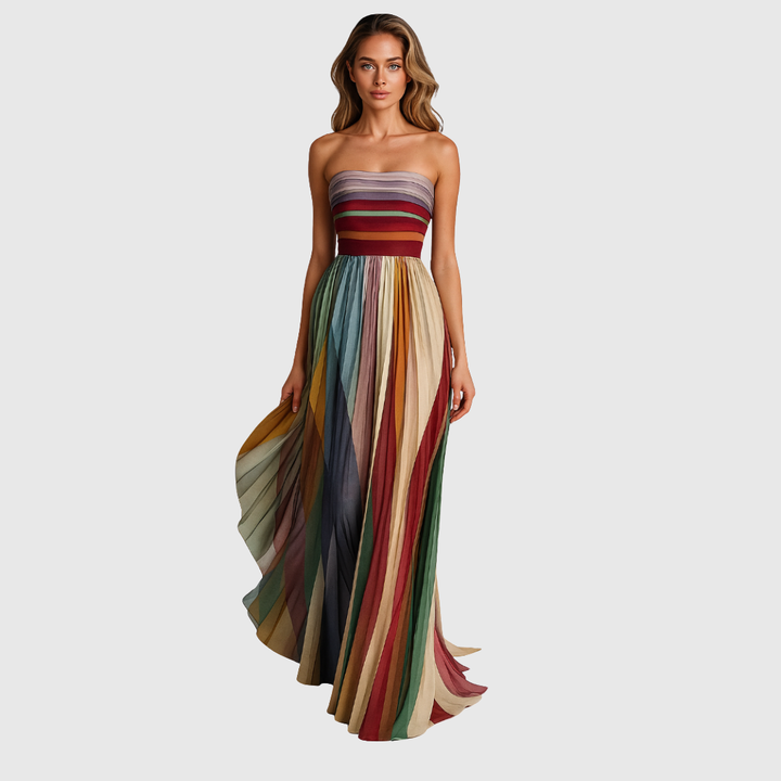 Isola | Chic Lange Jurk Met Elegante Details