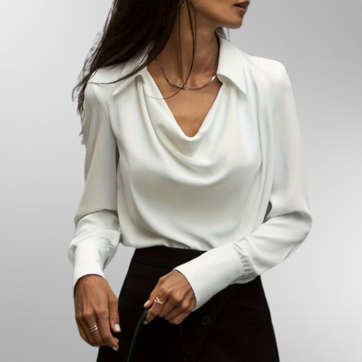 Violet | Elegante Satijnen Blouse