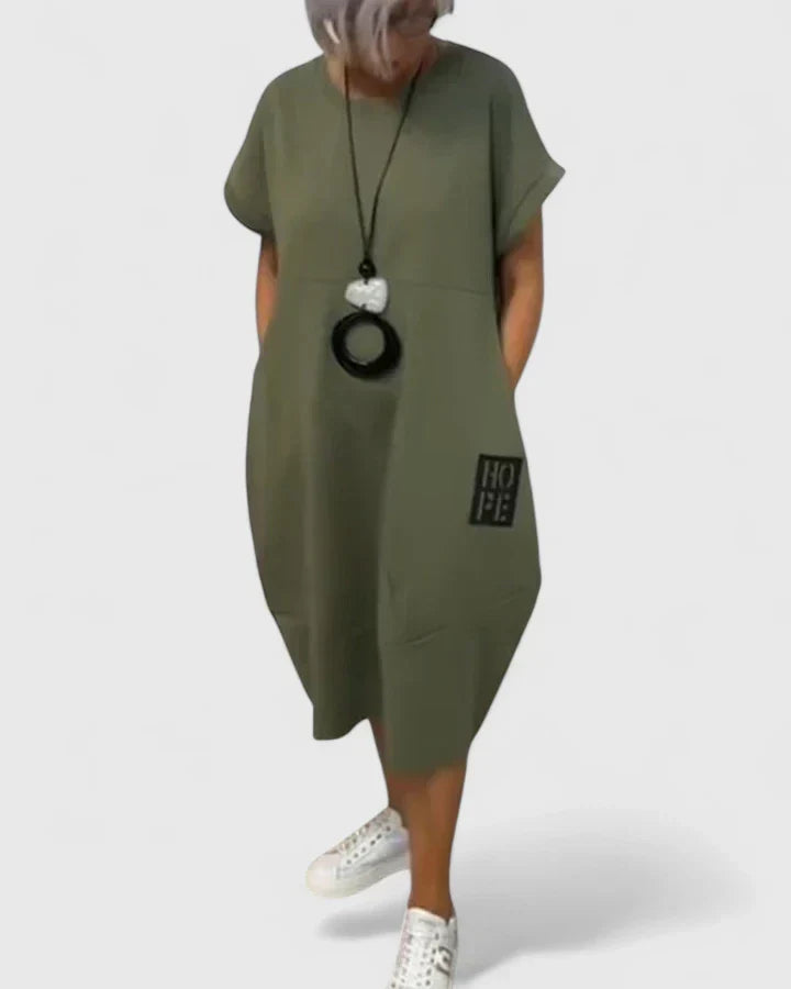 Thalyssiah | Comfortabele Midi Jurk