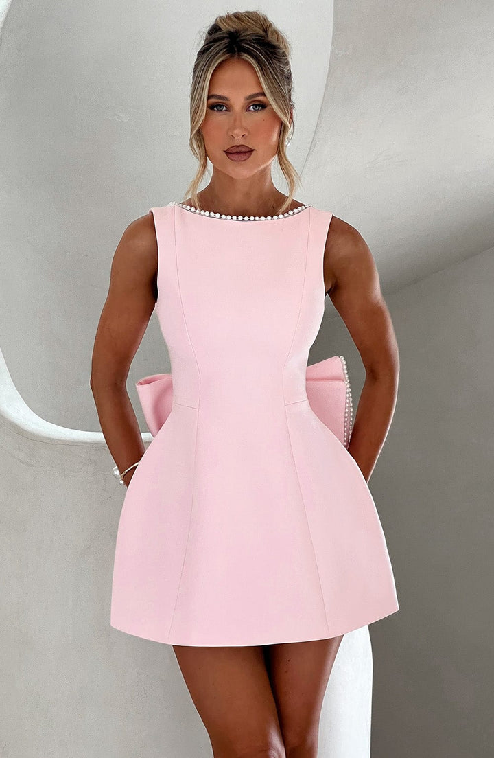 Kylie | Gestructureerde Mini-jurk voor Vrouwen als Bruiloftsgast