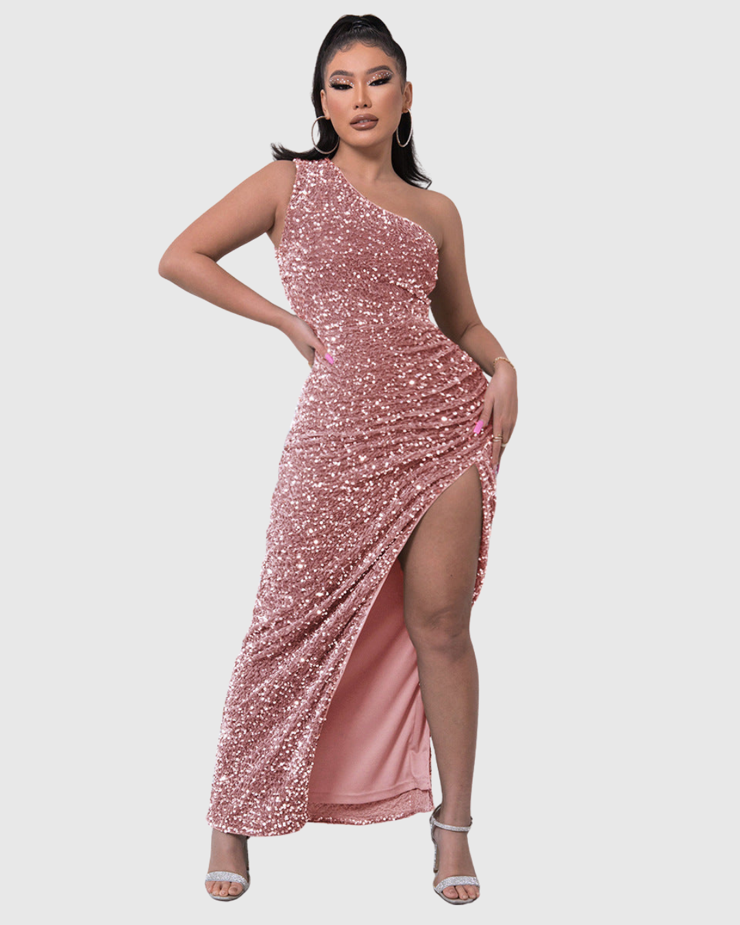 Lillian | Luxe Eén-Schouder Avondjurk