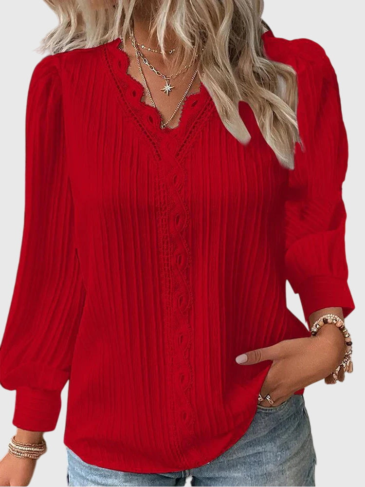 Andrea | Elegante Pullover Blouse