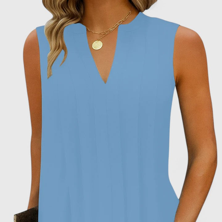 Clarhild | Elegante Flatterende Jurk Met V-Hals