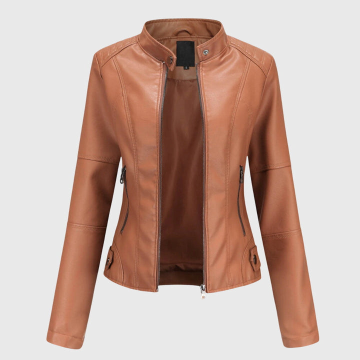 Giorgina - Stijlvolle Leren Jas Voor Vrouwen