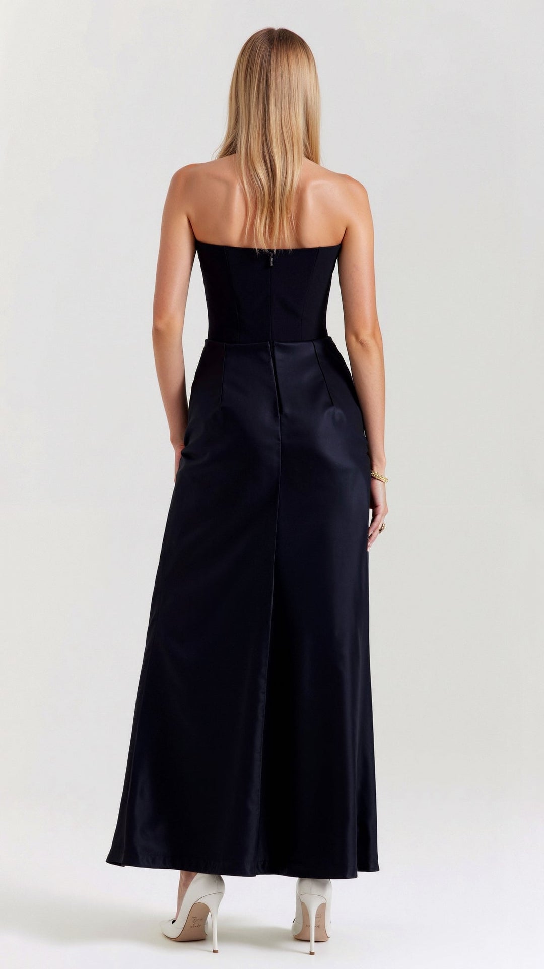 Bella | Dames Bruiloft Gast Kolom Maxi Jurk