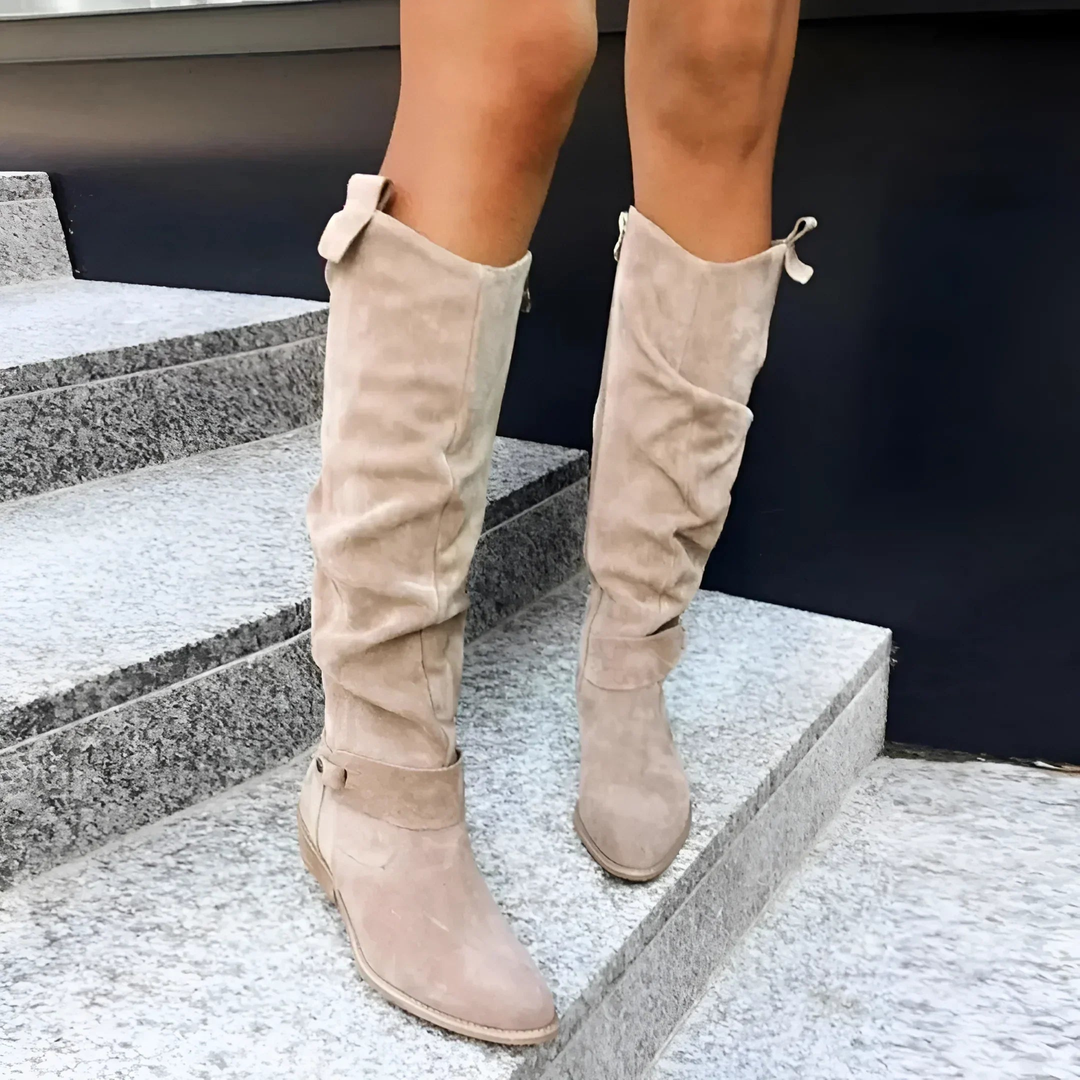 Skyler | Stijlvolle Suède Knieboots