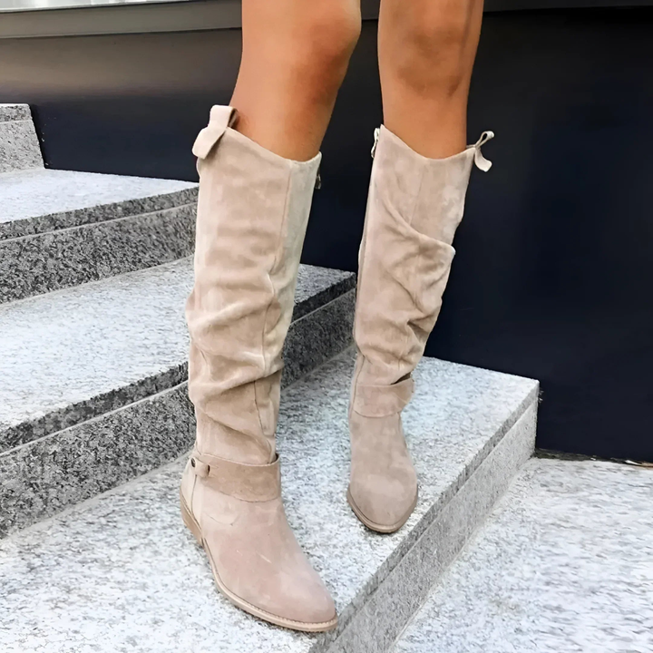 Skyler | Stijlvolle Suède Knieboots