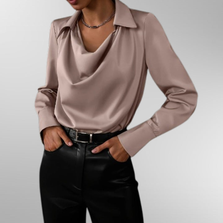 Violet | Elegante Satijnen Blouse