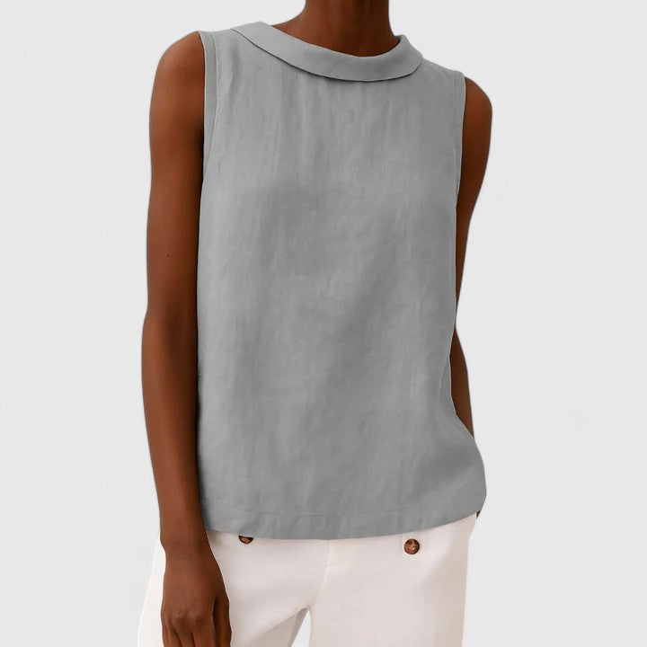 Anastine | Elegante Top met Rolkraag