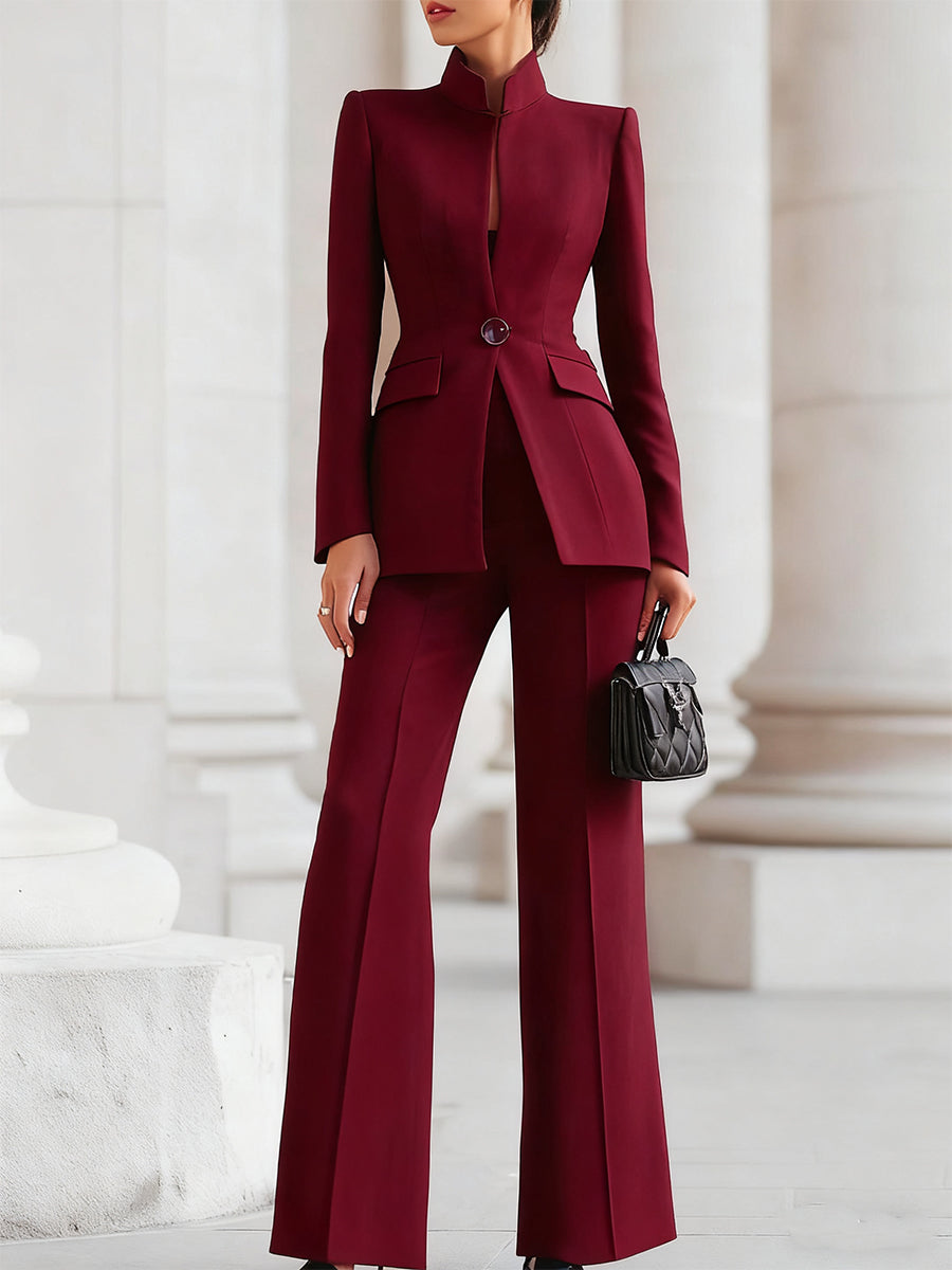 Sharie - Elegante Blazer &amp; Broekpak Set
