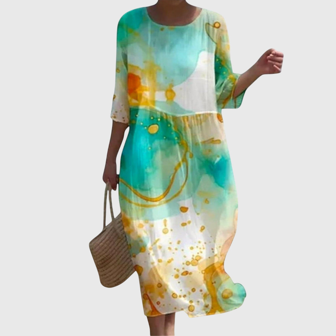 Hayley | Stijlvolle Bloemen Maxi Jurk