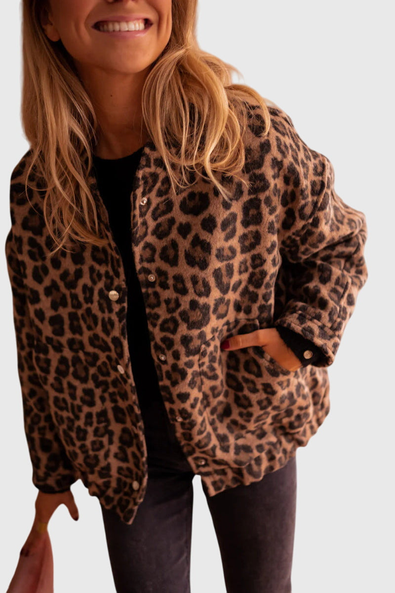 Elodie | Stijlvolle Luipaardprint Jas