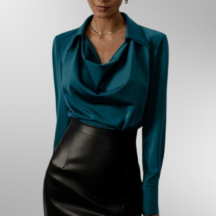 Violet | Elegante Satijnen Blouse