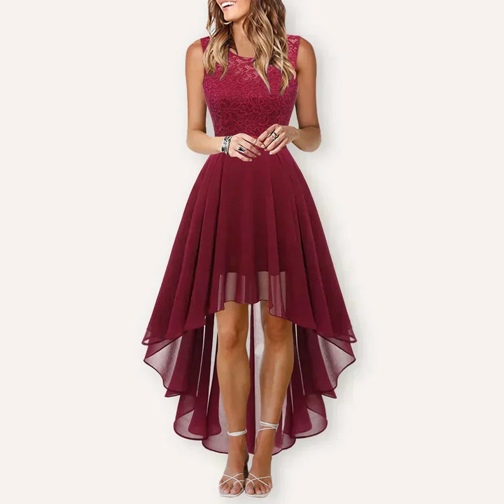Kaitlyn | Vrouwen Trouwen Gast High-Low Elegante Jurk