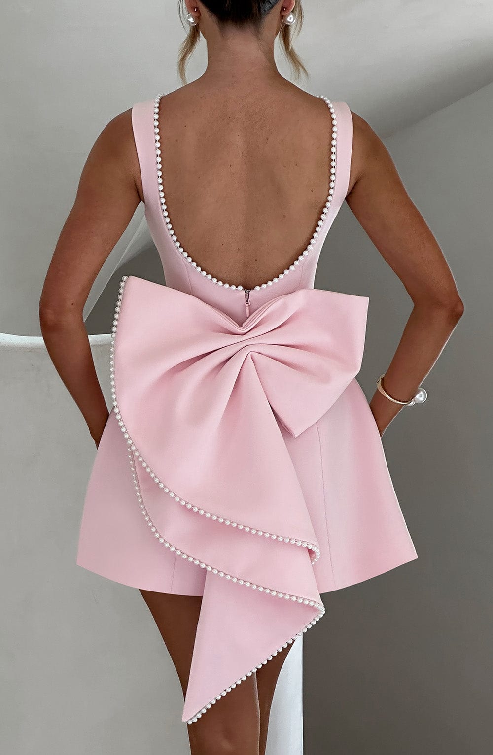 Kylie | Gestructureerde Mini-jurk voor Vrouwen als Bruiloftsgast
