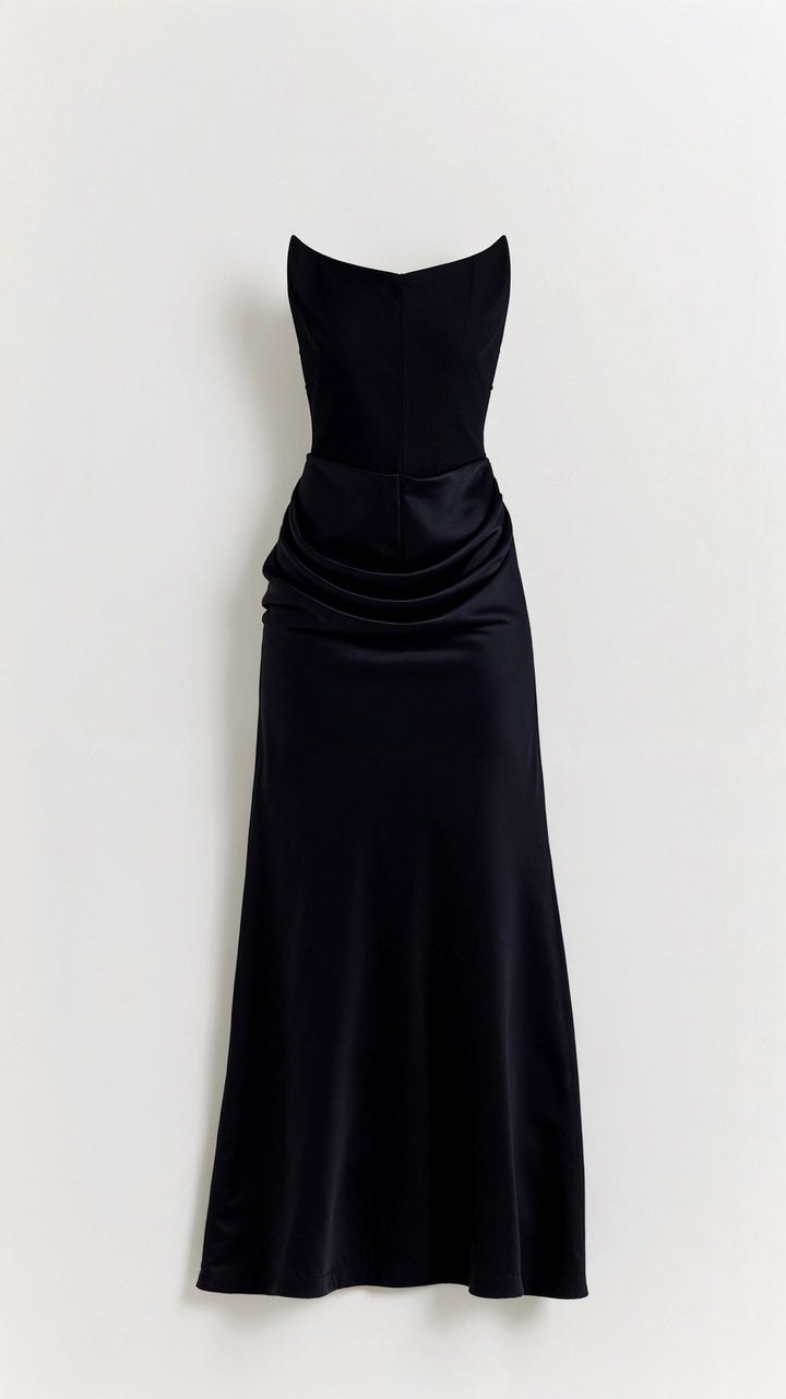 Bella | Dames Bruiloft Gast Kolom Maxi Jurk