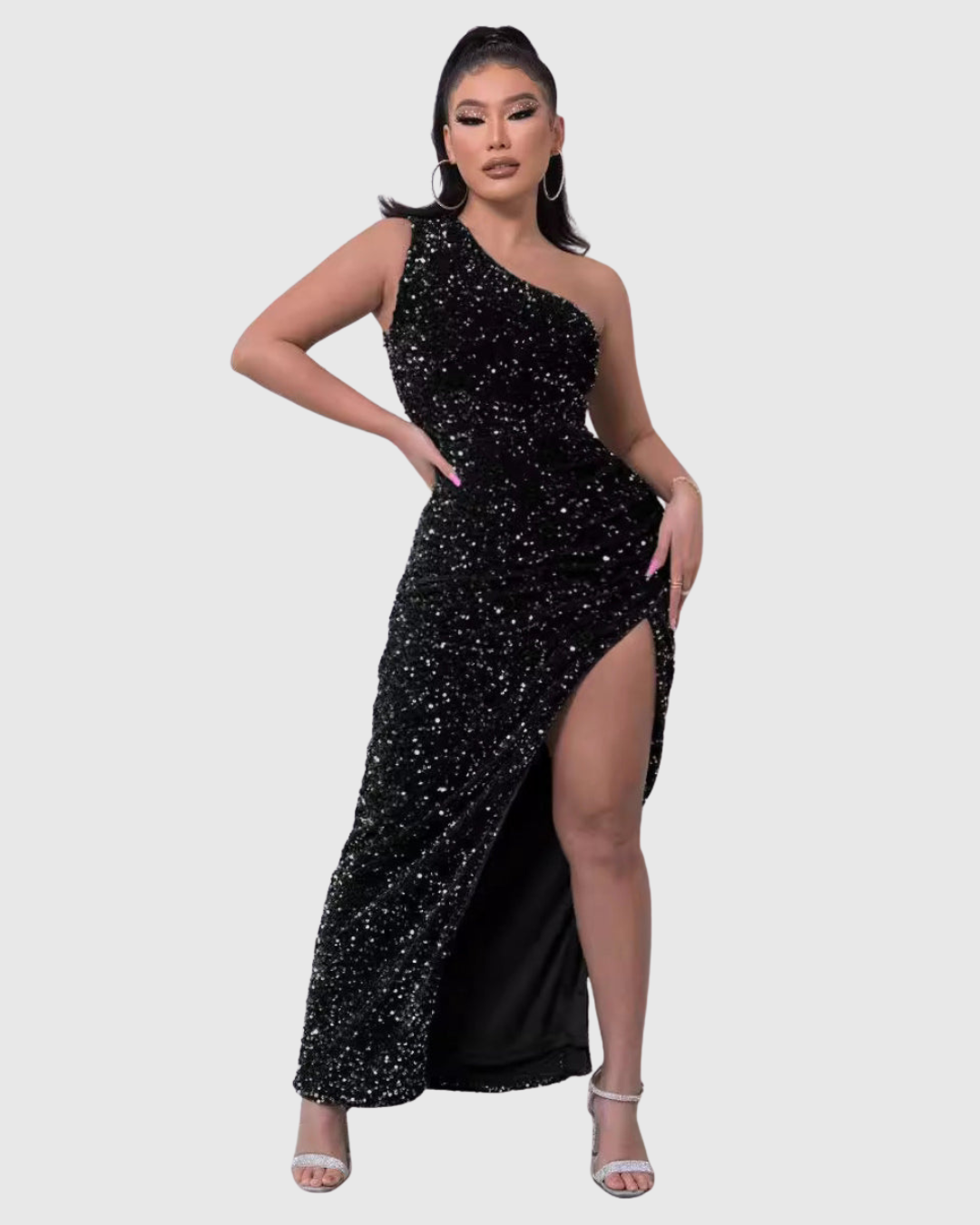 Lillian | Luxe Eén-Schouder Avondjurk