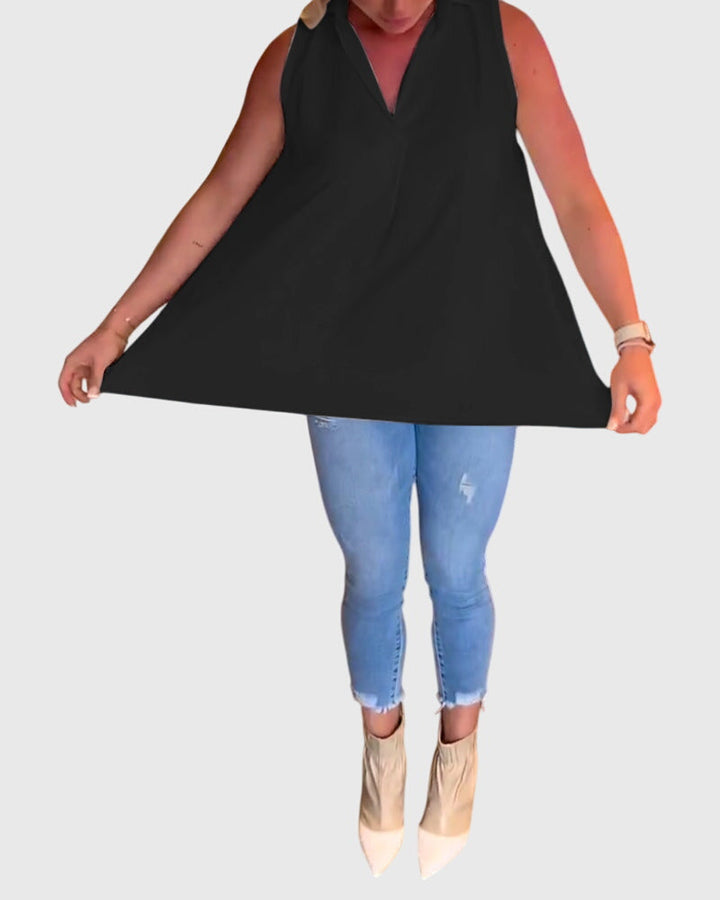 Lina | Mouwloze Top