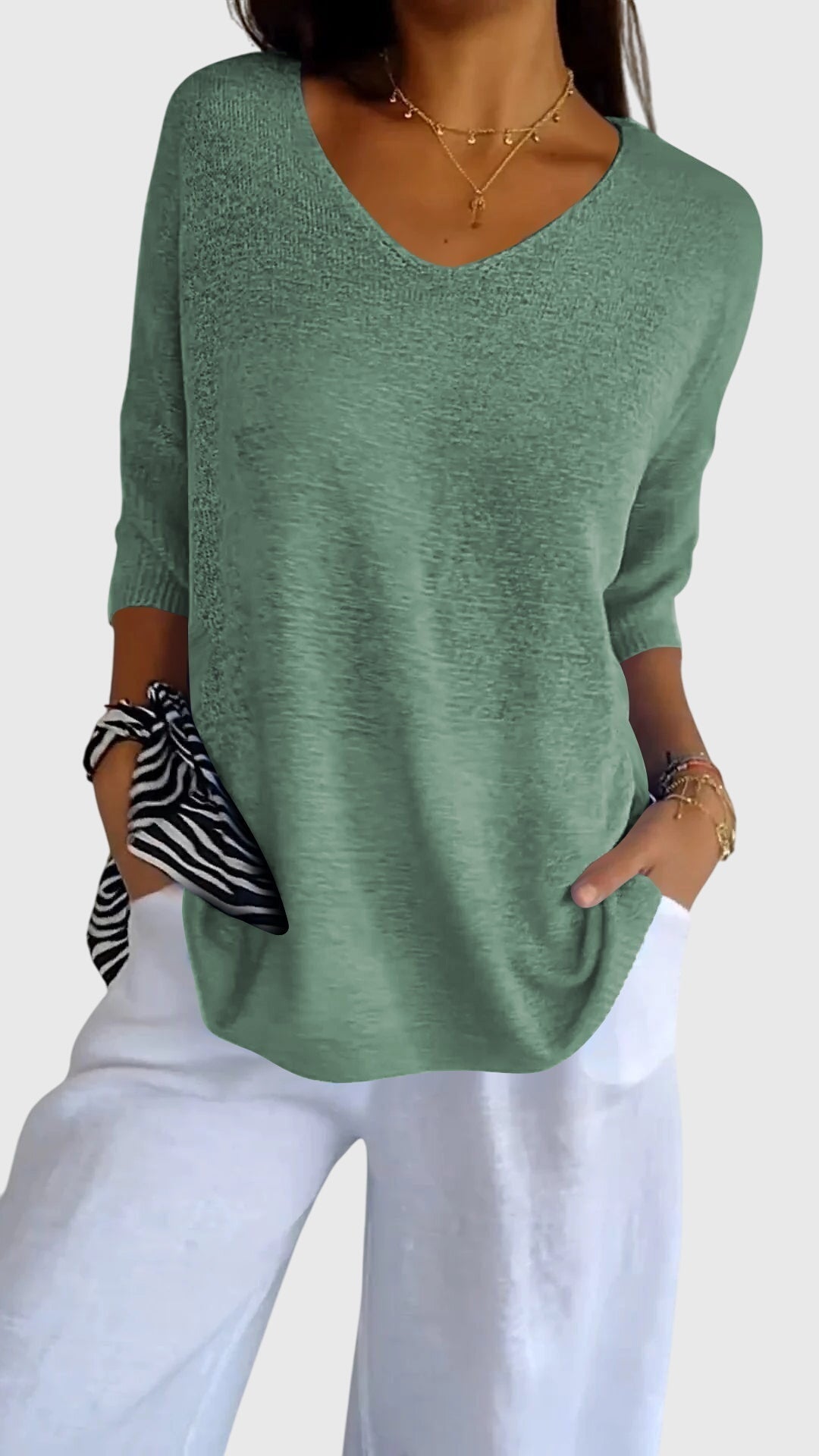Cassandra | Elegante V-hals Top