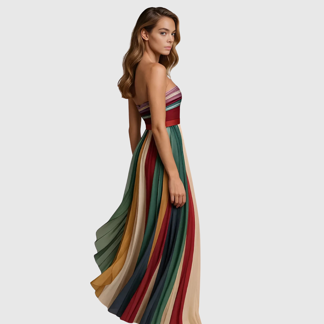 Isola | Chic Lange Jurk Met Elegante Details