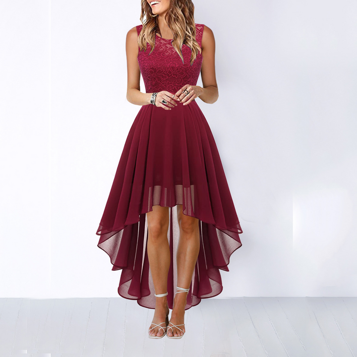 Kaitlyn | Vrouwen Trouwen Gast High-Low Elegante Jurk