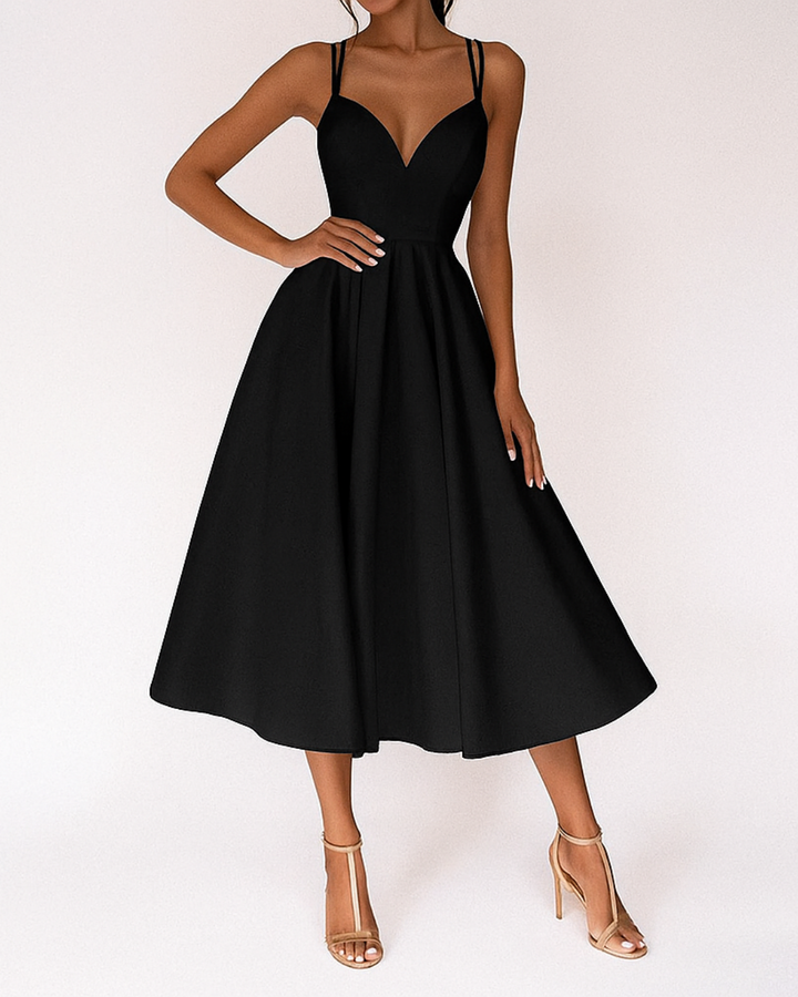 Daisy | Vrouwen Bruidsgast Strapless Midi Jurk