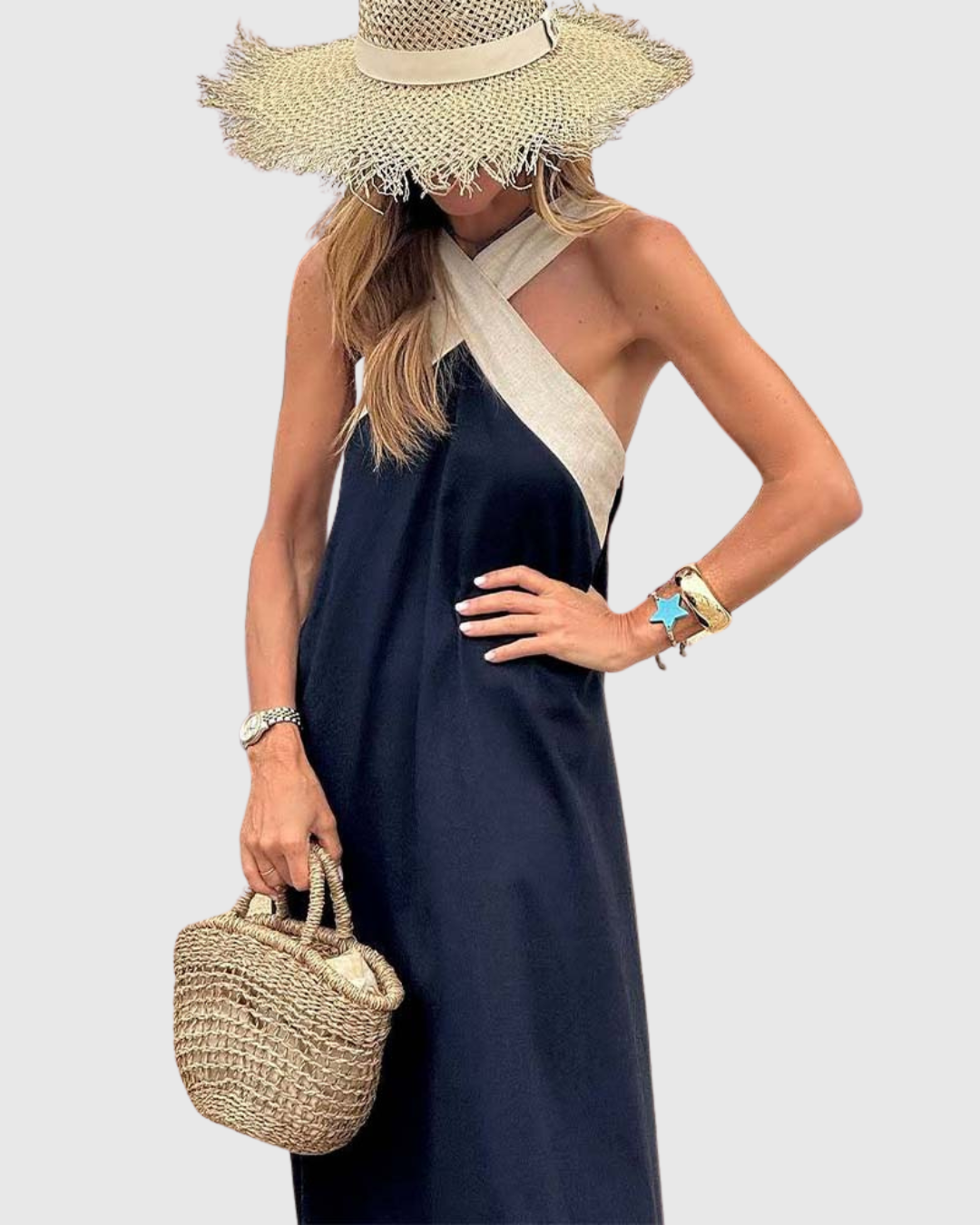 Orella | Cross-Neck Jurk
