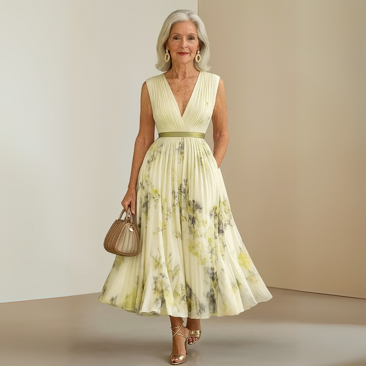 Emma | Vrouwen Flowy Mouwloos Zomer Maxi Jurk