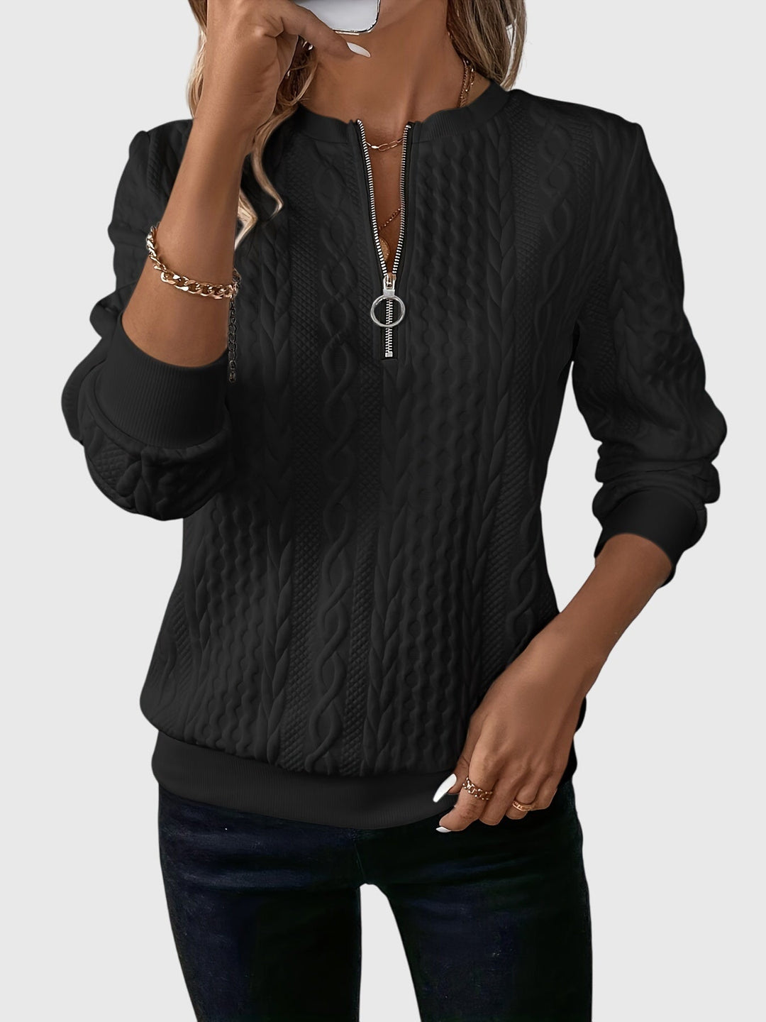 Nora | Sweater Met Rits