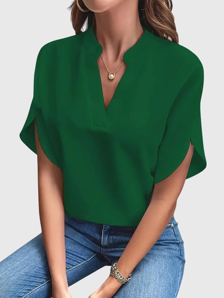 Beatrix | Zachte en Elegante V-Hals Shirt