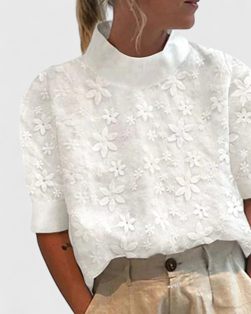 Sonelita | Elegante Blouse met Staande Kraag