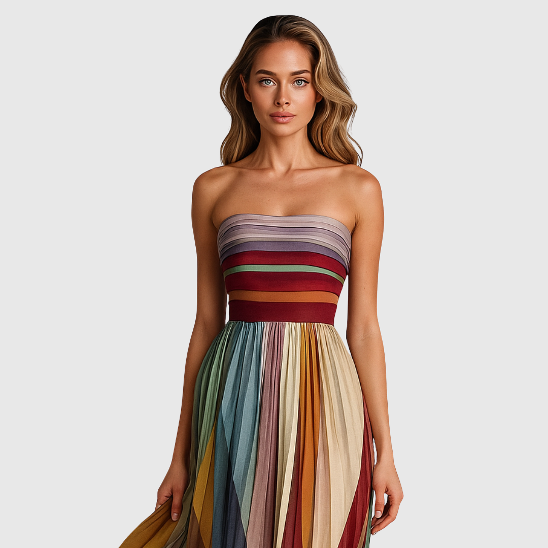 Isola | Chic Lange Jurk Met Elegante Details